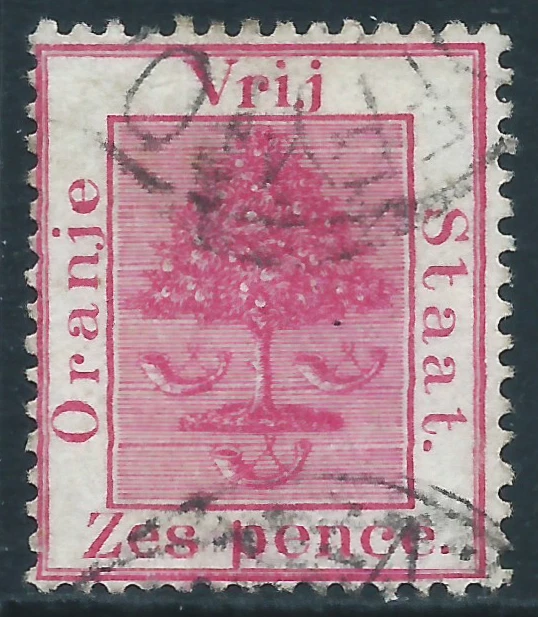 Orange River Colony, Sc #8, 6d Used - Image 1 of 1