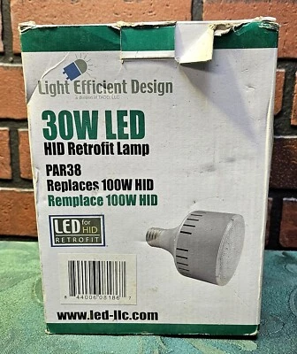 30W LED HID Retrofit Lamp NOS PAR38 Light Efficient Design - Image 1 of 4