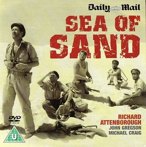SEA OF SAND - Richard Attenborough*John Gregson : CLASSIC WAR PROMO DVD - Picture 1 of 2
