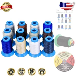 Versatile 780 YDs Bonded Nylon Thread - T270 Heavy Duty for Leather & Upholstery - Picture 1 of 10