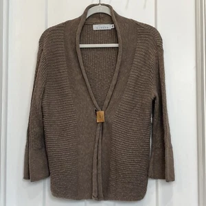 WILLOW Women’s Sweater Chunky Cardigan One Button Lagenlook Bohemian Size Small - Picture 1 of 9