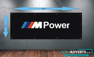 CAR LOGO BMW - Workshop, Garage, Office or Showroom PVC BANNER - 6FT x 2FT - Picture 1 of 5