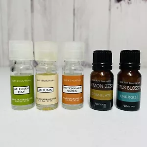 5 Home Fragrance Oils Bath & Body Works Sparoom Autumn Pumpkin Citrus Lot - Picture 1 of 4