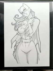 Arte de cómic original Batgirl de Daikon (11,75” x 16,5”) - DC Batman Batwoman Joker - Imagen 1 de 2