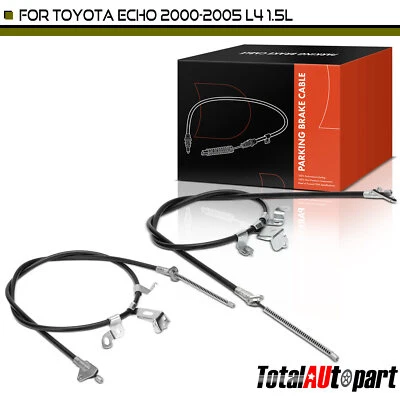 2x Parking Brake Cable for Toyota Echo 2000-2005 L4 1.5L Rear Left & Right Side - Image 1 of 4