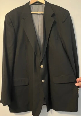 Mappelli de Milano 100% Wool Sport Jacket Black Size 52L - Image 1 of 4