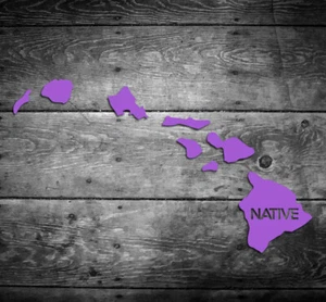 Hawaii Native Vinyl Sticker Car Window Door Bumper Decal Pride Home HI - Picture 1 of 2