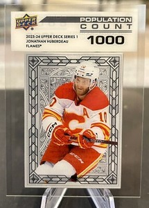 2023-24 JONATHAN HUBERDEAU UPPER DECK SERIES 1 POPULATION COUNT 1000!!