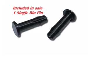 X1 Replacement Wheelie Bin Lid Pin Hinge Pin 50mm x 15mm Black Single Pin - Picture 1 of 6