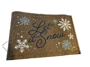 Carpet Rug Let it Snow 2 ft x 3 ft - Picture 1 of 5