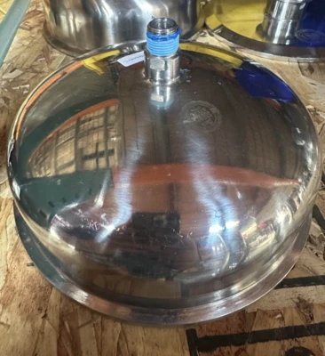 OSS Open Source Steel 8" x 3/8" MNPT Hemispherical 304 SS Tri-Clamp Reducer - Изображение 1 из 2