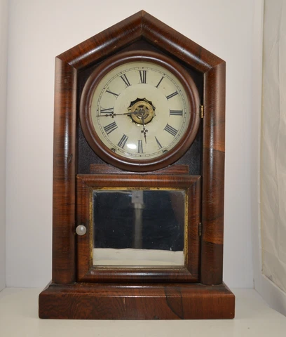 Ansonia Brass and Copper Co 8 day time, strike, and alarm shelf clock Cover