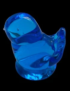 Bluebird Of Happiness Hand Blown Glass Signed Leo Ward 1993 - Picture 1 of 14