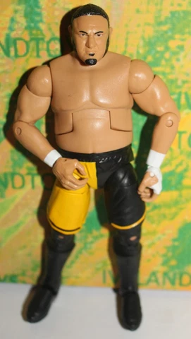 WWE Samoa Joe Action Figure Mattel Elite Wrestling Series Gamestop Exclusive Cover