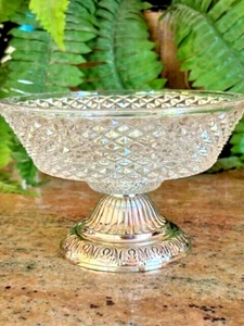 Glas & Silber Bonboniere, Sauce, Nussschale - sehr schön! - Bild 1 von 4
