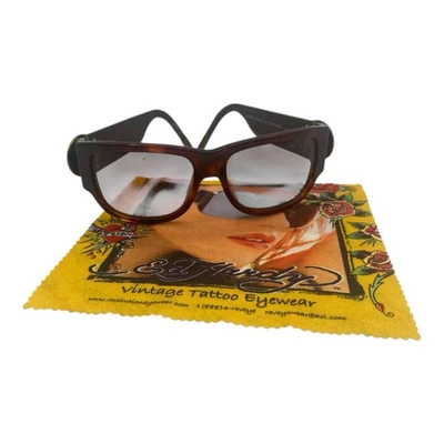 Ed Hardy EHS 040 SURF OR DIE Tortoise Sunglasses 54 [] 16  130 - Image 1 of 4