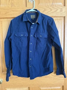 Lucky Brand Herren Flanellhemd Navy Small Heavy Hike Hunt Outdoor Freizeit Basic - Bild 1 von 8