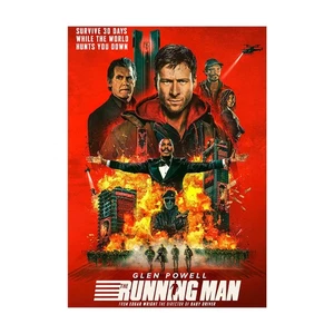 Locandina Film The Running Man ALT | Stampa artistica ufficiale A3 A4 - Foto 1 di 4