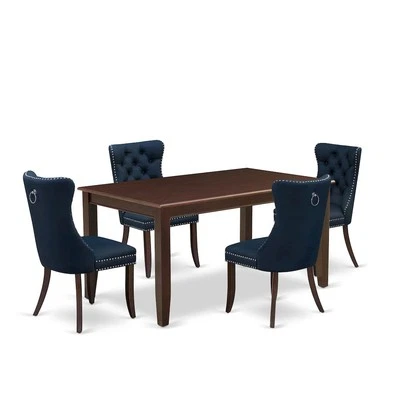 5 Piece Dining Table Set Consists of a Rectangle Kitchen Table - Image 1 of 4