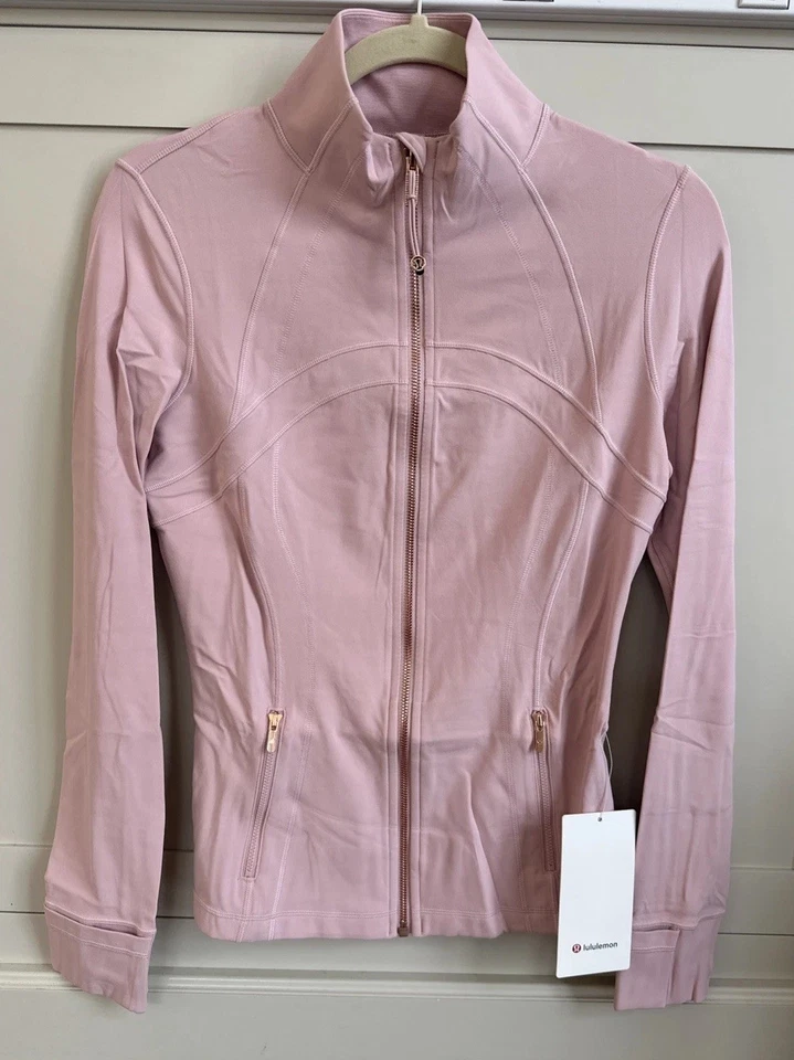 Lululemon Full-Zip Define Jacket Nulu (LW4CFOS) Pink Yoga Gym Women’s Size 8