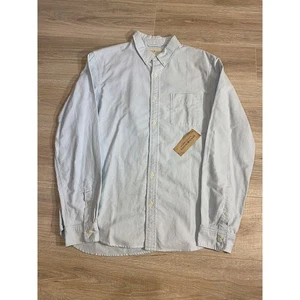 Neu mit Etikett Denim & Supply Ralph Lauren Hemd Herren L blau gestreift Baumwolle Webhemd Vintage - Bild 1 von 6