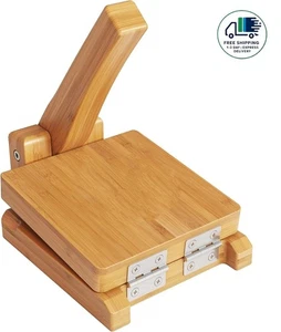 Prensa para tortillas de madera, prensa mexicana para tortilleras hecha - Bild 1 von 7