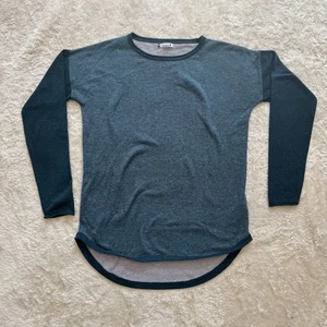 Smartwool Colorblock Rundhalsausschnitt Pullover Damen nebelblau Wollmischung Gr. Small - Bild 1 von 9