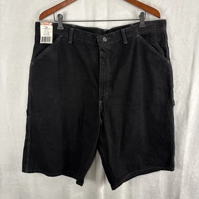 Pantalones Cortos De Colección Wrangler Edición Plateada Calce Suelto Negro Carpintero Talla 38 Nuevos con Etiquetas Foto 1 de 4