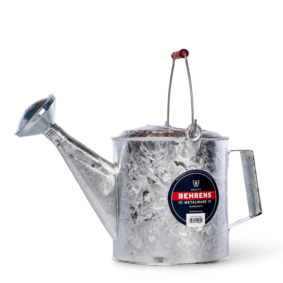 Behrens 206rh 6qt Galvanized Standard Watering Sprinkling Can -