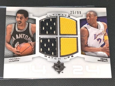 2007-08 Ultimate Kobe Bryant Gervin Jersey Ultimate Match-Ups #25/99 LA Lakers  - Image 1 of 4
