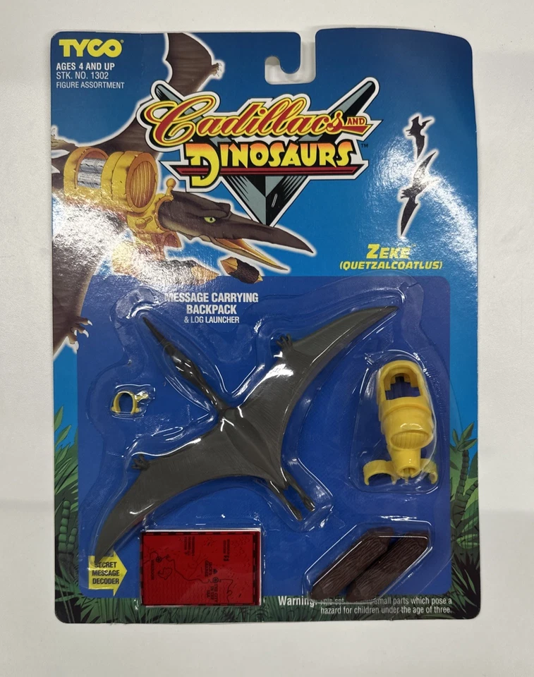 1993 Cadillacs and Dinosaurs Zeke Quetzalcoatlus Action Figure TYCO