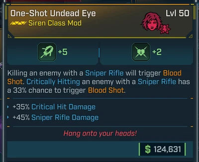 Borderlands 4 • Legendary COMs • VEX One-Shot Undead Eye 3 • Lvl 50 • PS PC XBOX