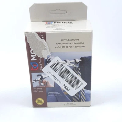 Ganchos para toallero Moen (contiene 2 ganchos) CROMO  Foto 1 de 3