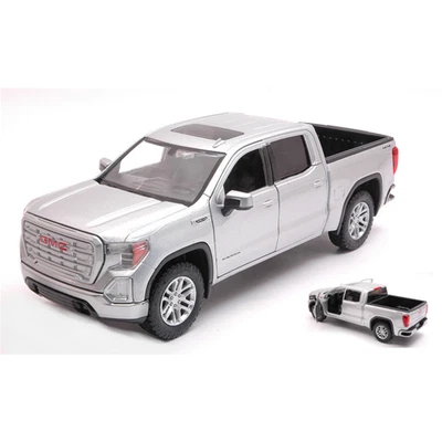 GMC SIERRA 1500 SLT CREW CAB 2019 SILVER 1:27 Motormax Auto Stradali Modellino N - Immagine 1 di 3