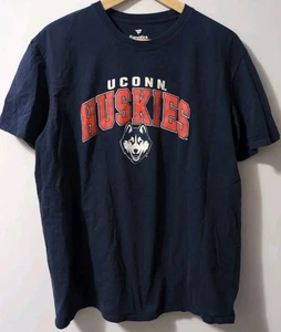 Fanatics UCONN Huskies T-Shirt L/XL Blue - Picture 1 of 8