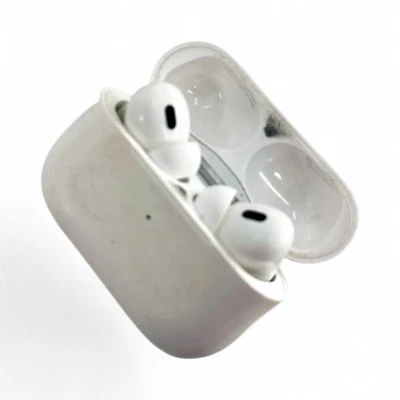 Apple AirPods Pro 2nd Generation with MagSafe Case USB-C White MTJV3AM/A - Image 1 of 4