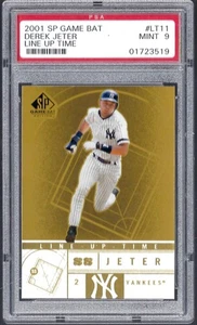 2001 SP Game Bat Line Up Time #LT11 Derek Jeter PSA 9 MINT - Picture 1 of 2