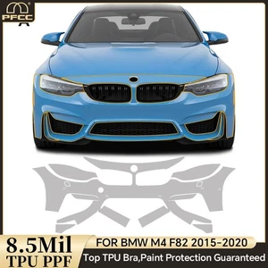For BMW M4 F82 2015-2020 Front Bumper Precut Paint Protection Film Clear PPF TPU - Picture 1 of 19