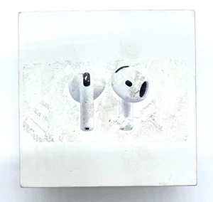 New Apple MXP63LL-A Air Pods 4 True Wireless Bluetooth Earbuds, White - Picture 1 of 3