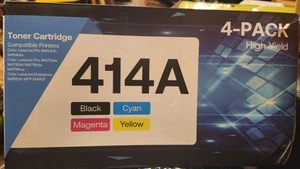 4-Pack HP 414A Toner Cartridge High Yield Laser Jet  - Picture 1 of 4