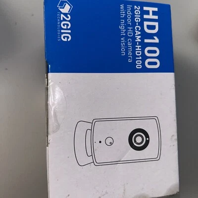 2GIG 2GIG-CAM-HD100 Indoor WiFi Wireless HD Camera -Night Vision -Security - Image 1 of 3