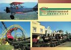 The Corkscrew Roller Coaster Silverwood thème Park Coeur d'Alene Idaho c1990 PC