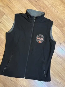 BK University Modera California Embroidered Vest Black Fleece Lined Men’s Medium - Bild 1 von 6