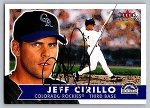 Jeff Cirillo Rockies 2001 Fleer Tradition #285 signed handsigniert - Bild 1 von 2