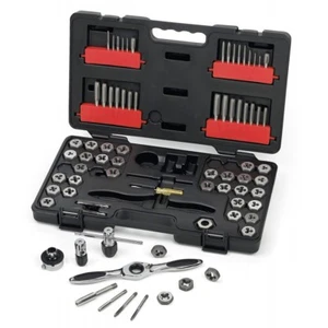 Gearwrench 75pc SAE & Metric Ratcheting Tap & Die Set, Threading Tools #3887 - Picture 1 of 1