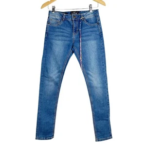 Lucky Brand Jeans Girls 14 Zoe Skinny Medium Wash Braided Accent Denim - Picture 1 of 12