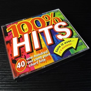 100% Hits - 40 One Hundred Per Cent Pure Chart Hits UK 2xCD Reggae, Funk #0708 - Picture 1 of 4