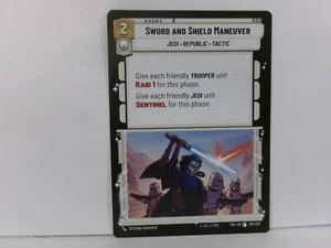 Sword and Shield Maneuver #250/257 Star Wars Unlimited Twilight of the Republic - Picture 1 of 2