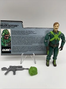 GI JOE MAJOR ALTITUDE 100% COMPLETE W/CARD ARAH NO CRACKS OR PAINT WEAR LOOK - Picture 1 of 8