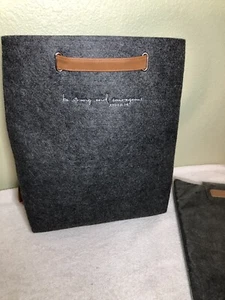 Backpack Be Strong And Courageous Incl  iPad Tablet Cover Felt - Picture 1 of 7